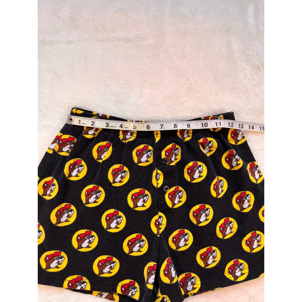 Buc-ee's Pajama BoxerShorts Mens Black All-over Beaver Logo Print -Small - Picture 2 of 5
